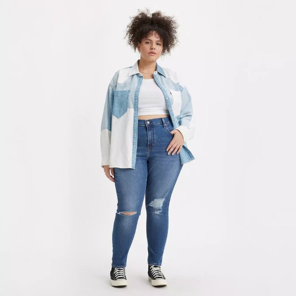Levi's Plus Size 721 High Rise Skinny Jeans 14W